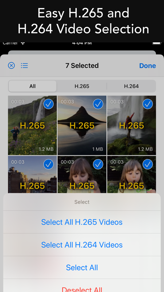 #2. HEVC - Convert H.265 and H.264 (iOS) 由: Dongwook Cho