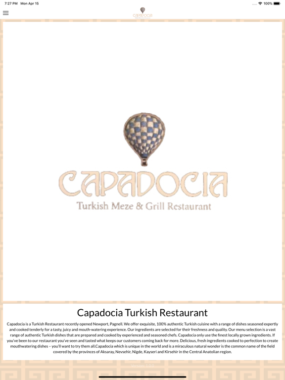 Screenshot #6 pour Capadocia Restaurant