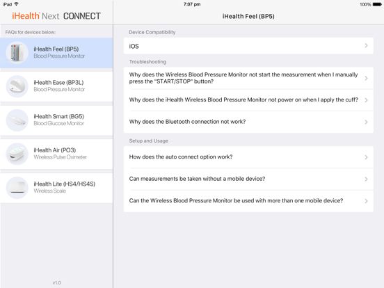 Screenshot #4 pour Connect App for iHealth Next