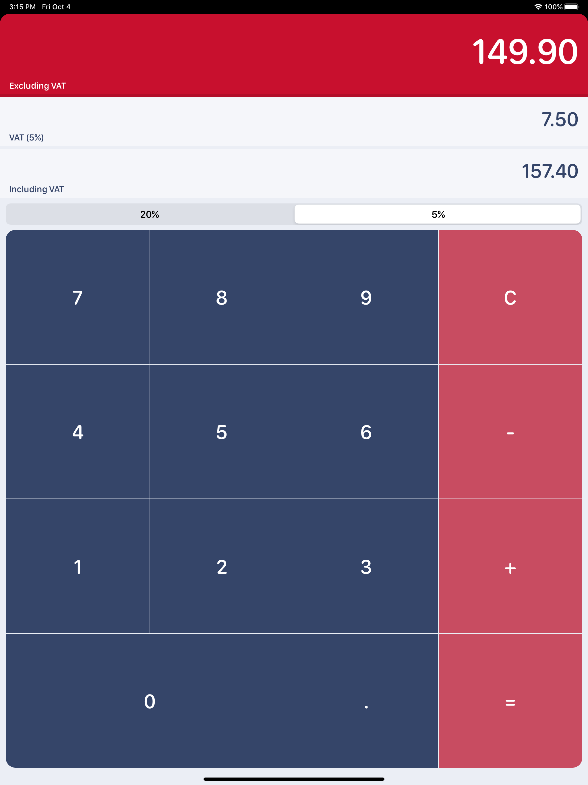 UK VAT Calculator