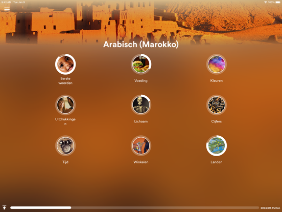 Leer Arabisch (Marokko) iPad app afbeelding 1