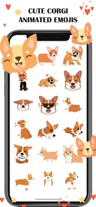 Cute Corgi Animated Emojis screenshot #2 for iPhone