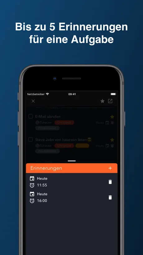 Blitz.do: To Do List, Aufgaben