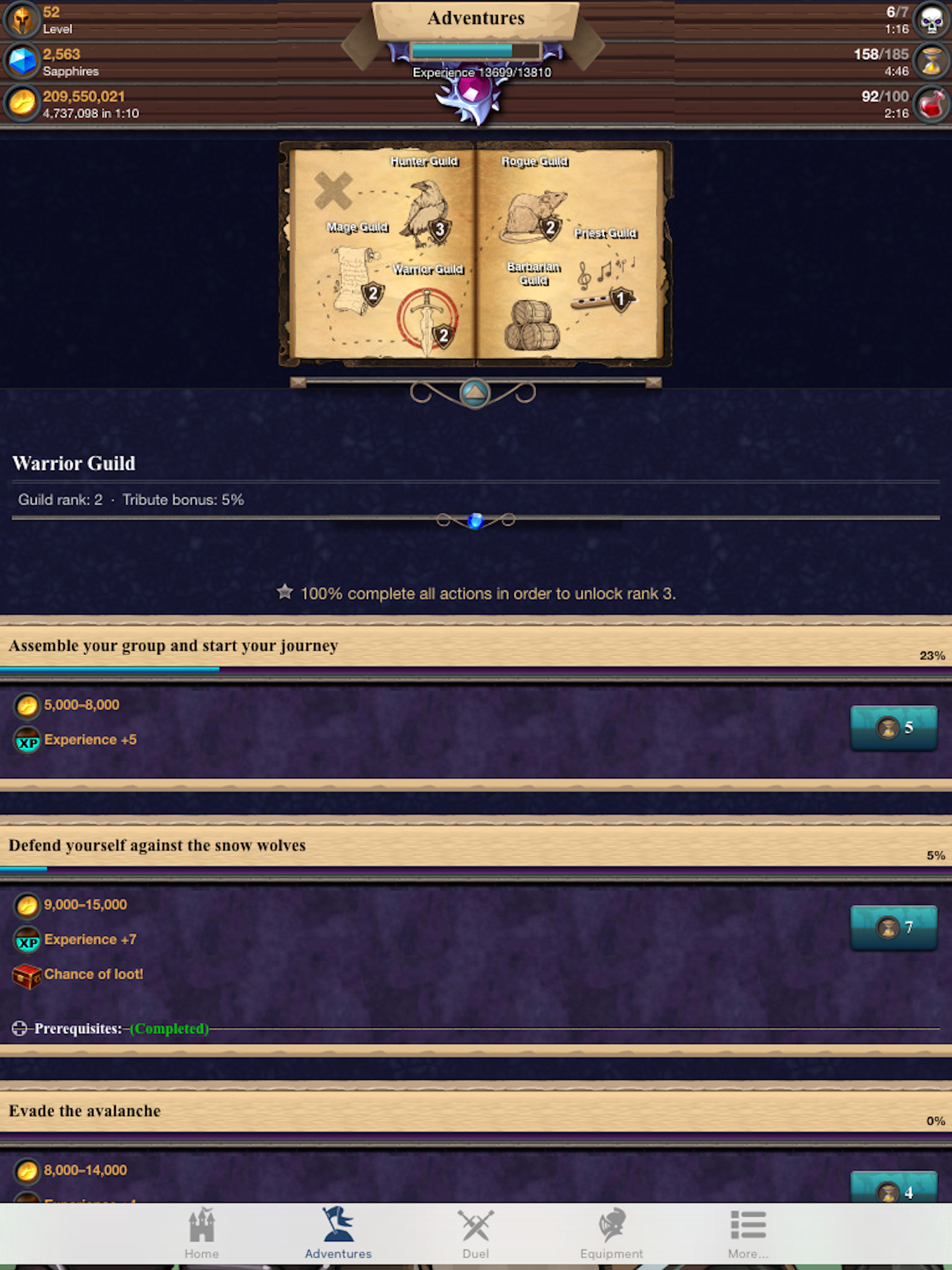 Fantasy Game Mobile screenshot 9
