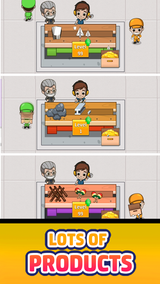 #2. Idle Factory Tycoon: Business! (iOS) Podle: Kolibri Games GmbH