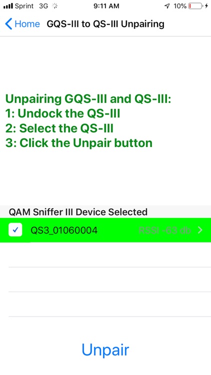 ComSonics GQSIII/QSIII Pairing screenshot-4