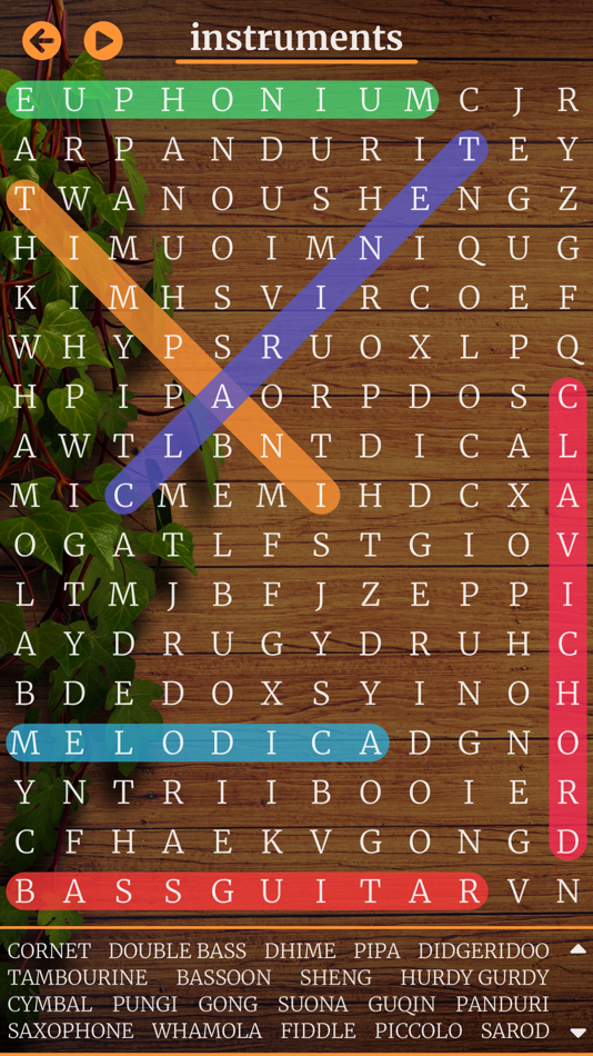#5. Word Search - Infinite puzzles (iOS) 由: Frederic Bacro