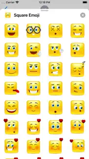yellow square smileys emoticon iphone screenshot 2