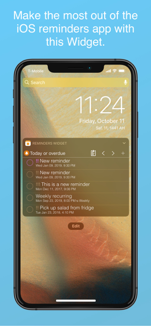 ‎Reminders Widget Screenshot