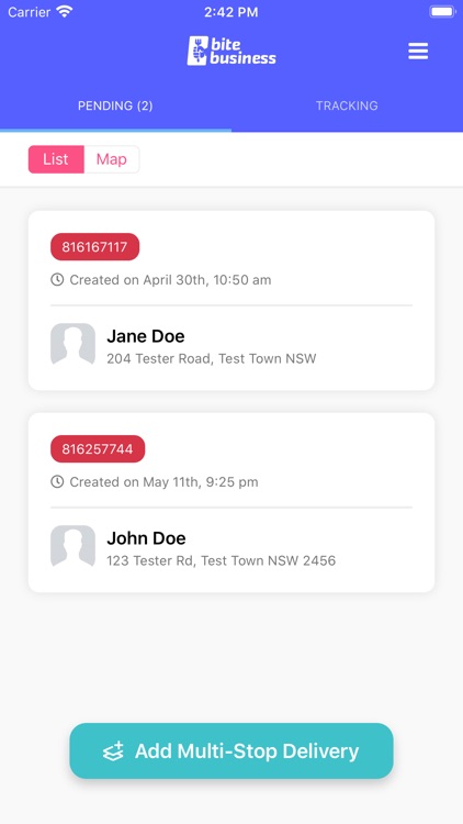 Bite Business Dashboard