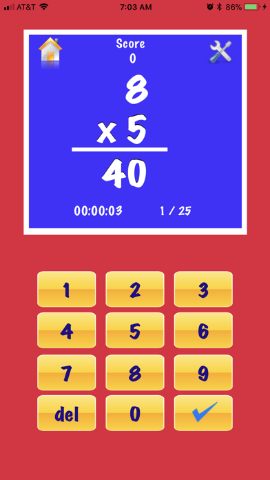 Screenshot #2 pour My Math Flash Cards App