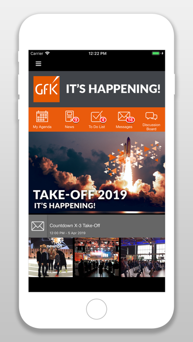 How to cancel & delete GfK Events from iphone & ipad 2