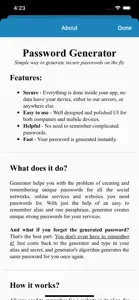 Password Generator on the fly screenshot #4 for iPhone