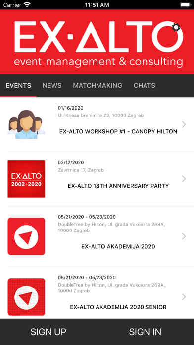 EX-ALTO events screenshot 2