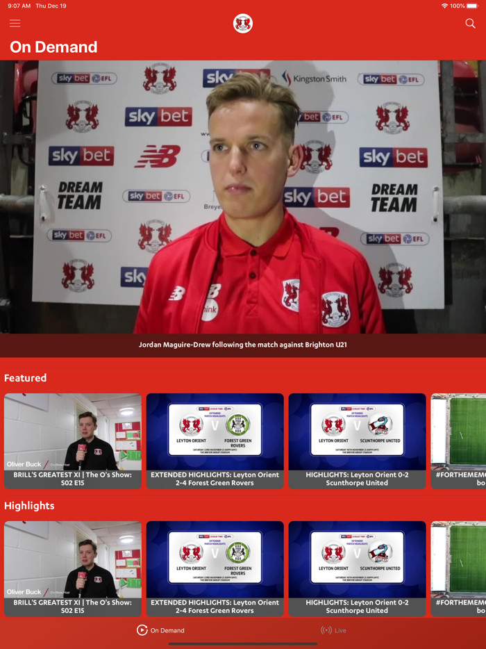 Leyton Orient TV