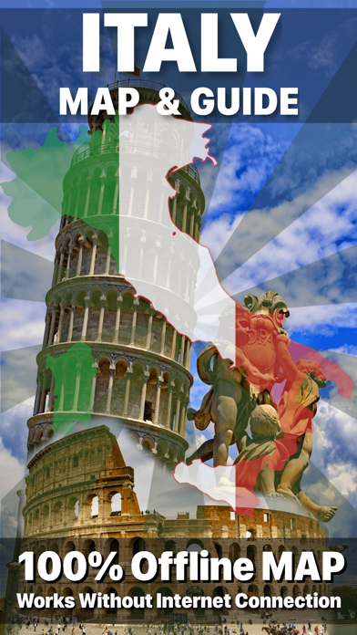 Screenshot #1 pour Italie + carte & guide