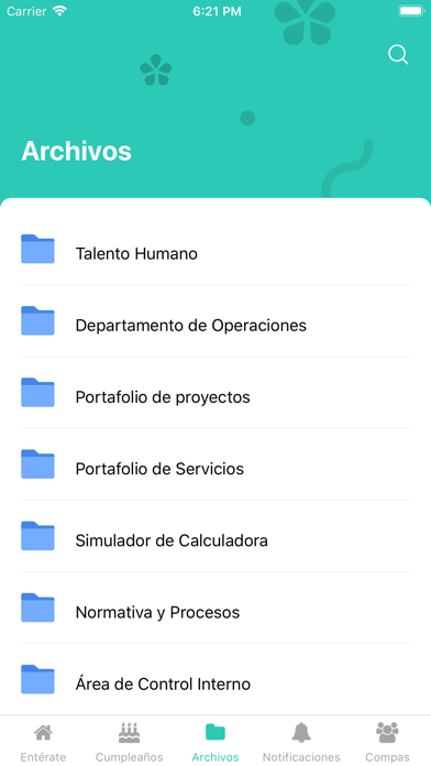 Jardín Azuayo Intranet Screenshot