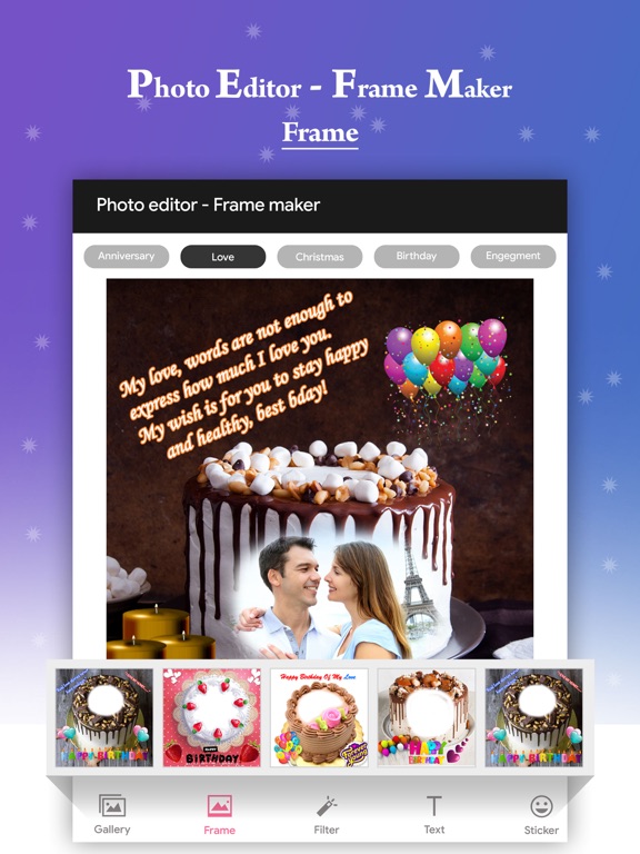 Screenshot #6 pour Photo Editor:Frame-Card Maker