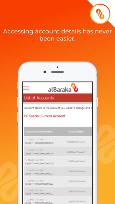 Albaraka Iraq Mobile Screenshot