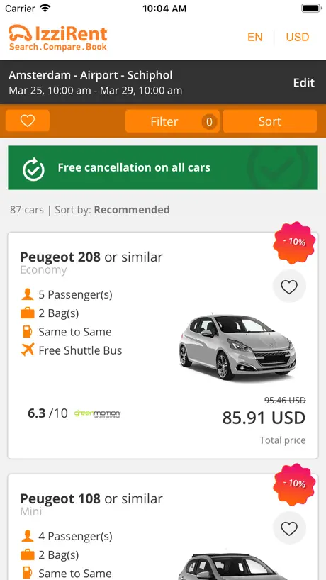 IzziRent Aluguel de Carros