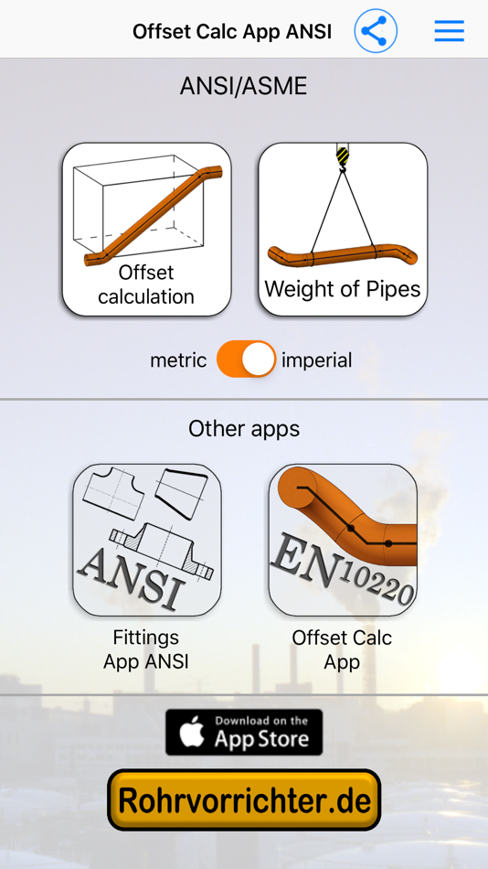 #1. Offset Calc App ANSI (iOS) 由: Steffen Weber