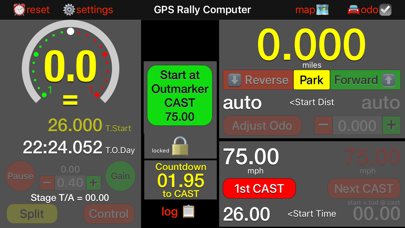 GPS Rally Computer Screenshot