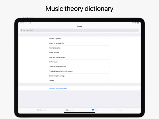 Solfeggio iPad screenshot 4 - Music app
