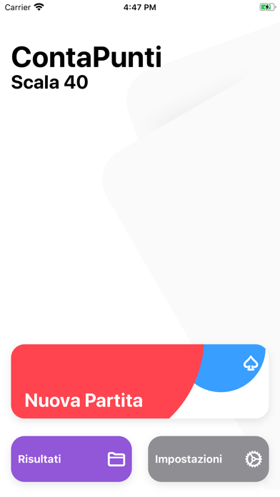Screenshot #1 pour ContaPunti - Scala40