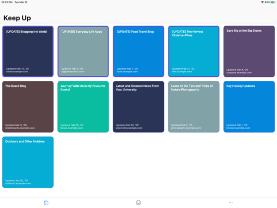 Screenshot #6 pour Keep Up: Blog, Site Updates