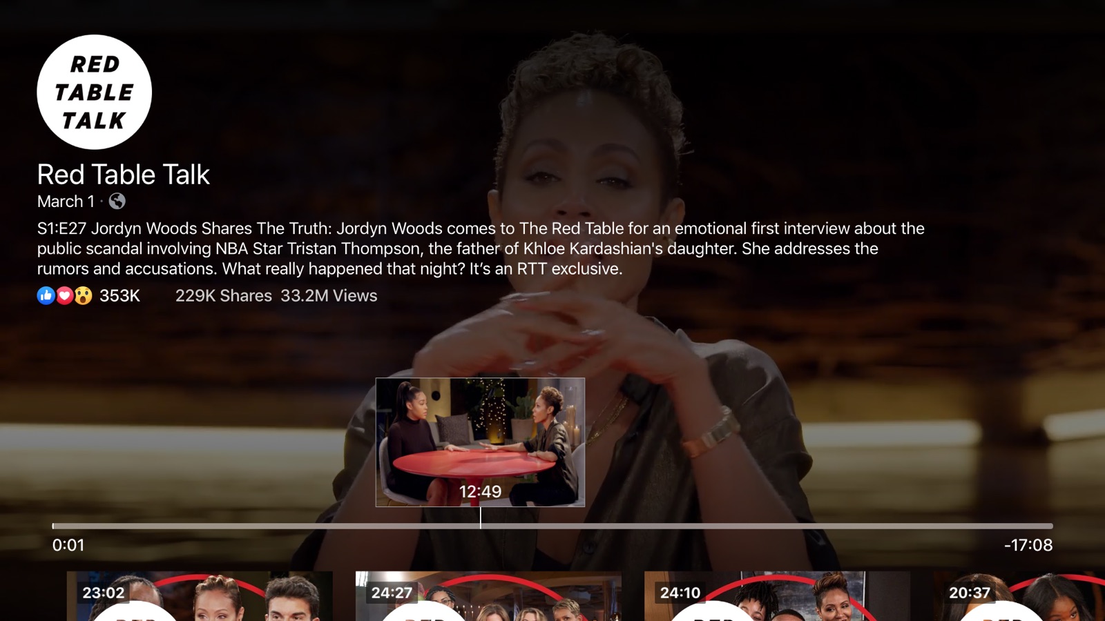 Facebook apple_tv screenshot 4