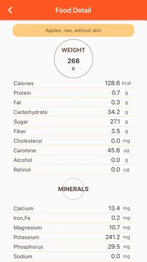 SmartApple - Food Nutrition screenshot 3