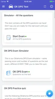 oklahoma dps practice exam iphone screenshot 3