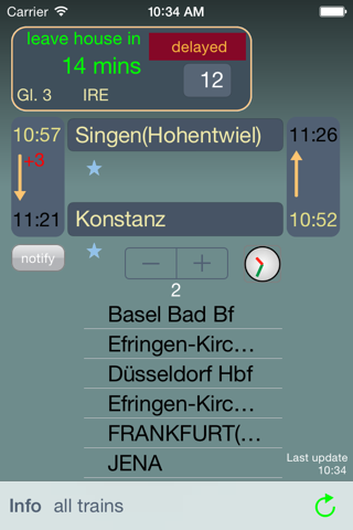 BahnPendel screenshot 2