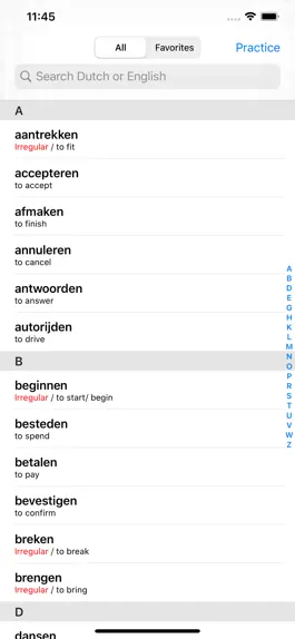 Game screenshot Dutch Werkwoorden mod apk