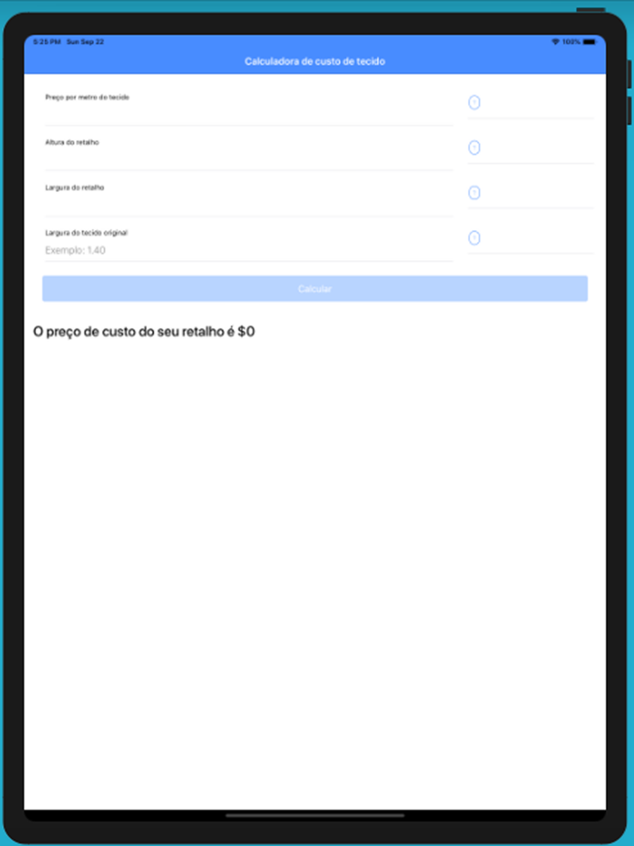 Calculadora de Retalho