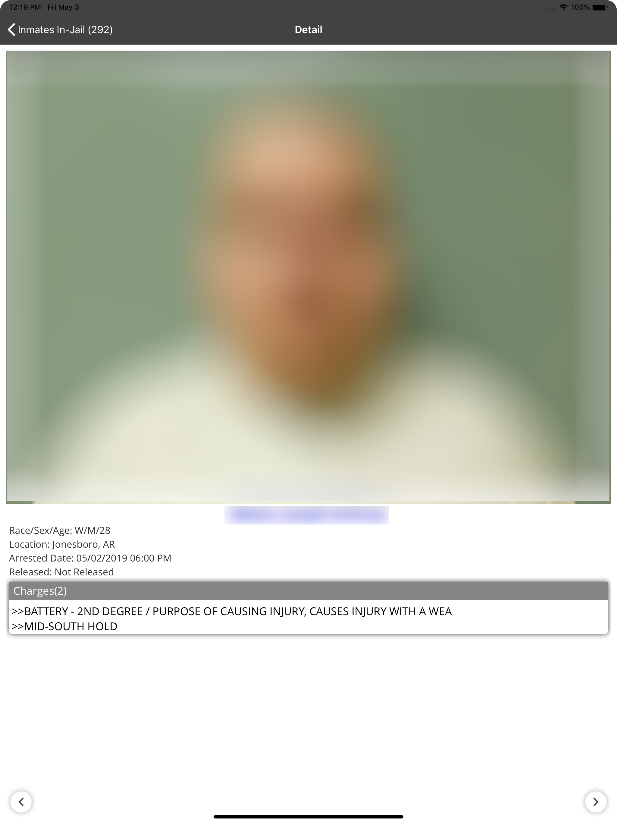 RPS-Inmate Info