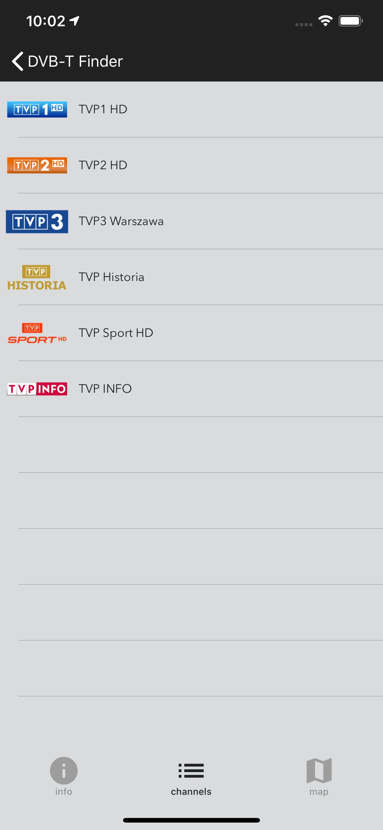 DVB-T/T2 Finder