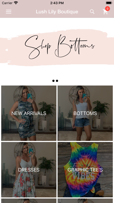 Lush Lily Boutique Screenshot 1 - AppWisp.com Lush Lily Boutique Screenshot 1 - AppWisp.com