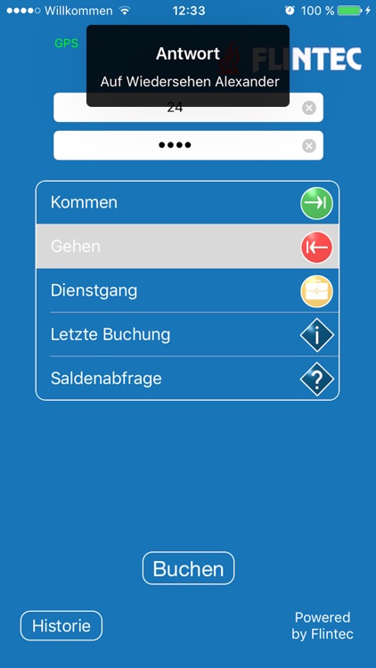 Zeiterfassung Flintec