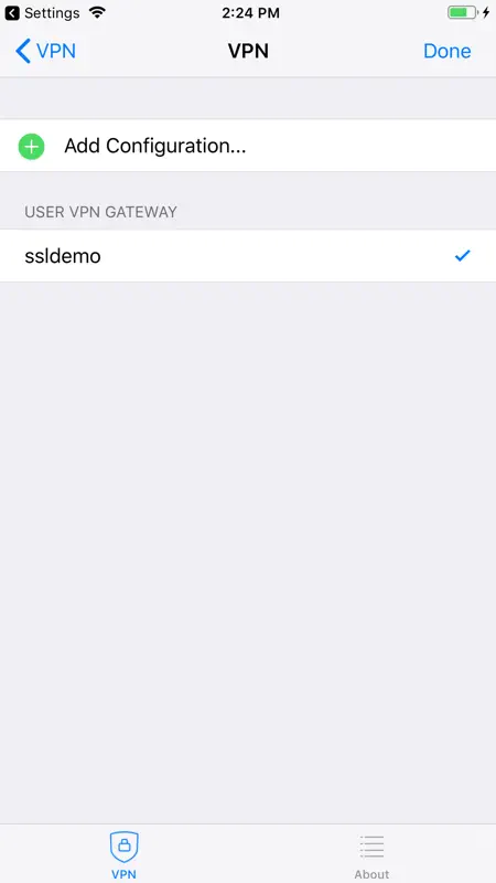 FortiClient VPN screenshot 2 of 4