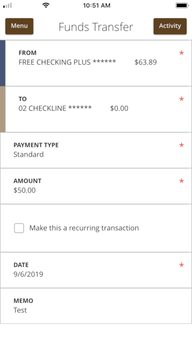 BankWest SD Mobile Banking Screenshot