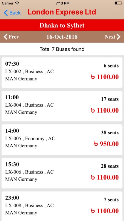 London Express Ltd (BD)