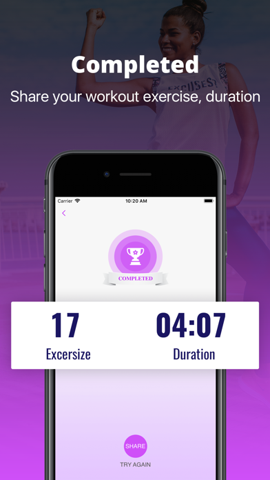 Female Workout Challenge Screenshot