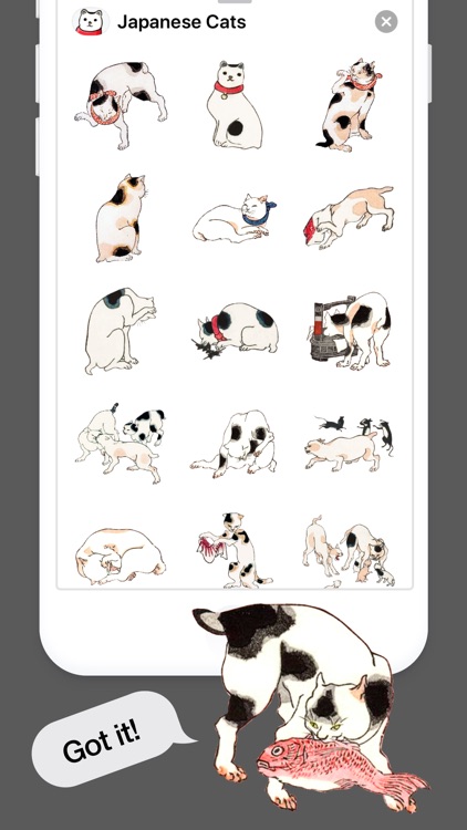 Japanese Cat Stickers screenshot-4