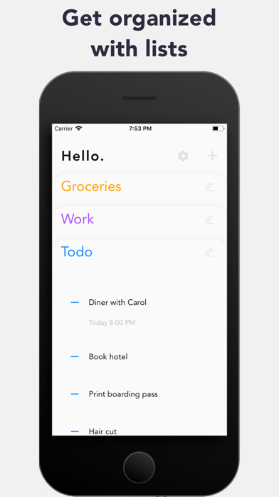 Screenshot #1 pour Todou: To-do lists et rappels