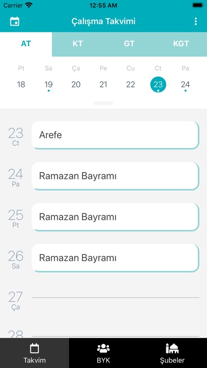 IGMG Bremen Çalışma Takvimi