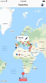 Travel Pins: Track Where Been screenshot