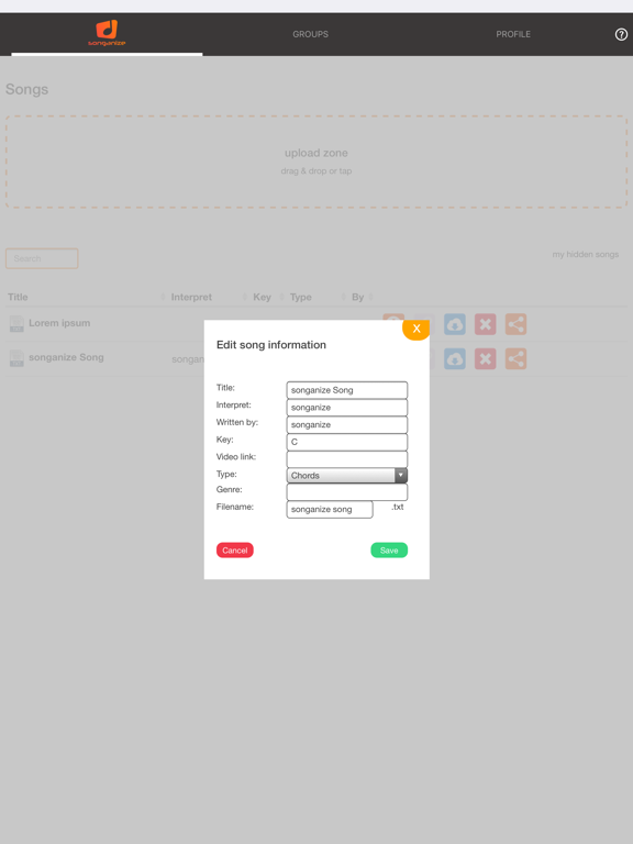 Screenshot #6 pour Songanize
