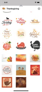 Thanksgiving Day Stickers screenshot #3 for iPhone