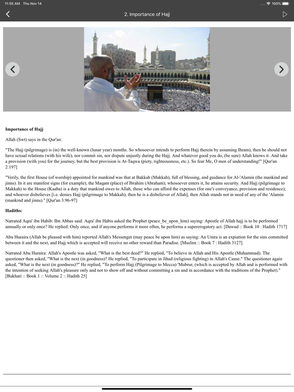 Hajj Guide for Muslims (Islam) iPad screenshot 4 - Reference app